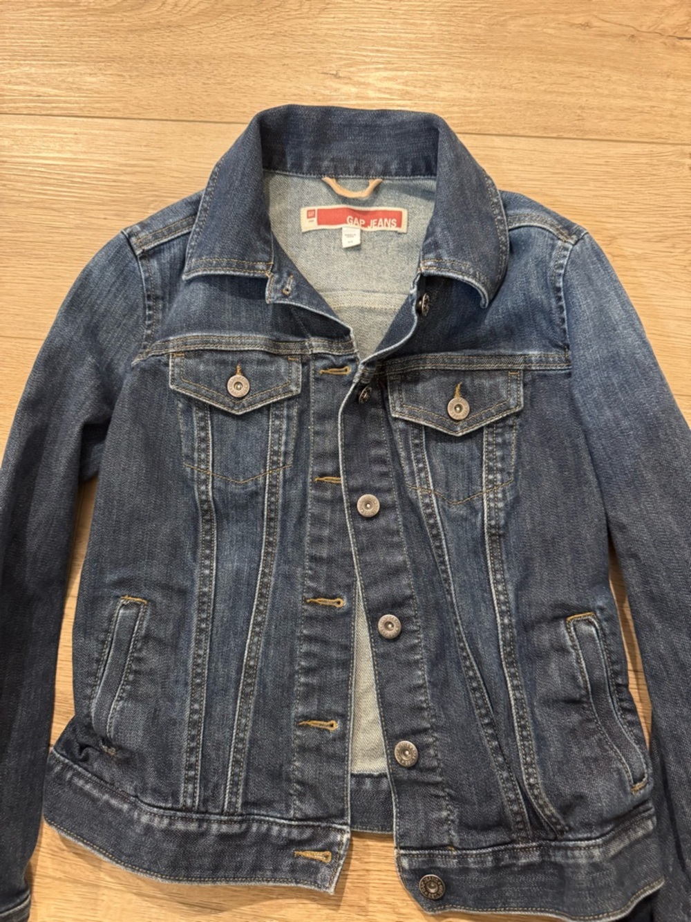 Gap Blue Jean Button Down Denim Jacket Size XS